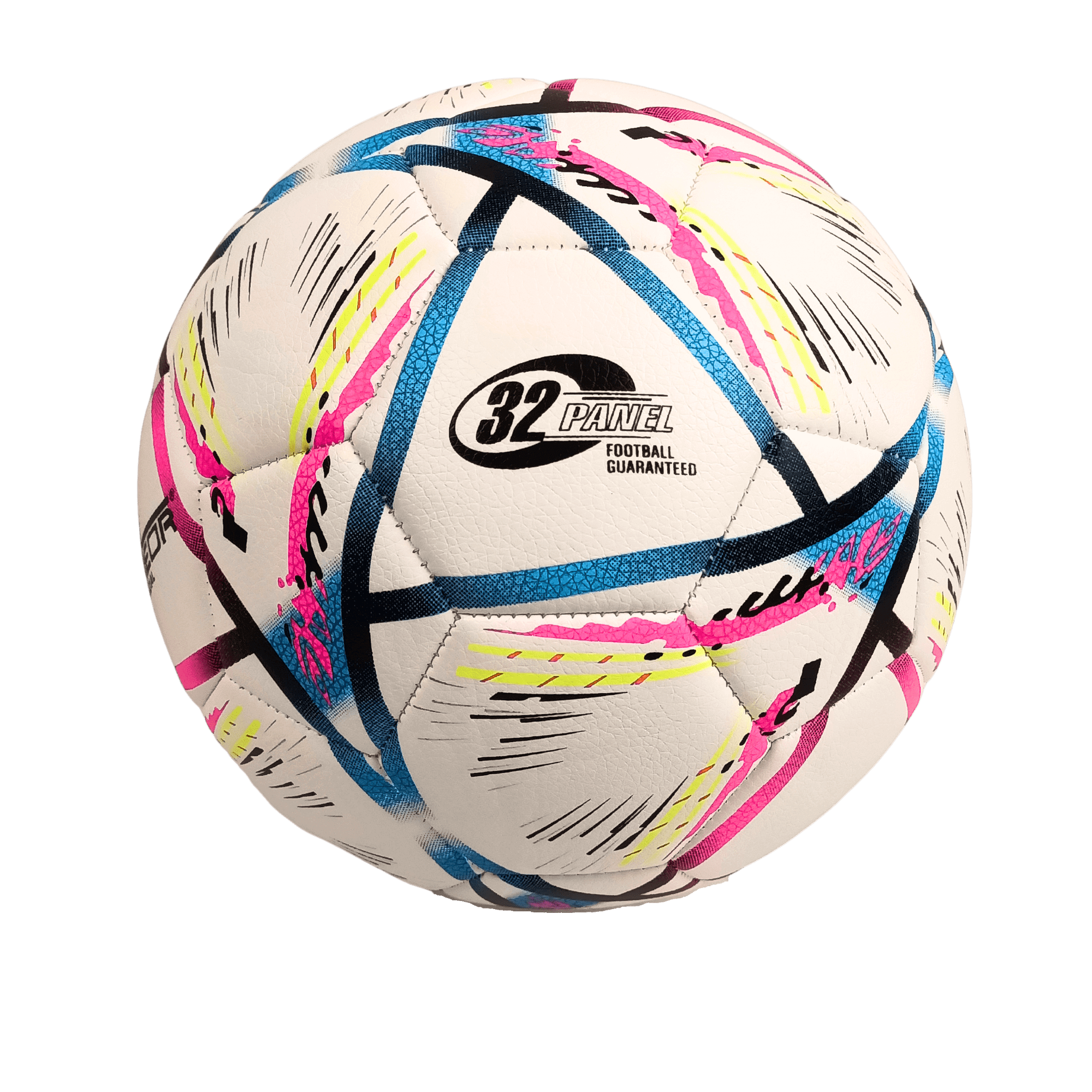 Meteor Official Soccer Ball Leather 32 Panel Multicolor Size 5 - Image 2