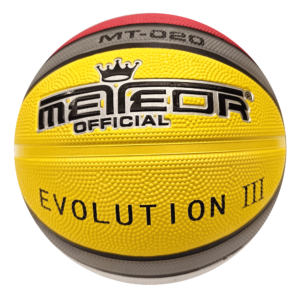 Meteor Official Evolution III Basketball Rubber Multicolor Size 3