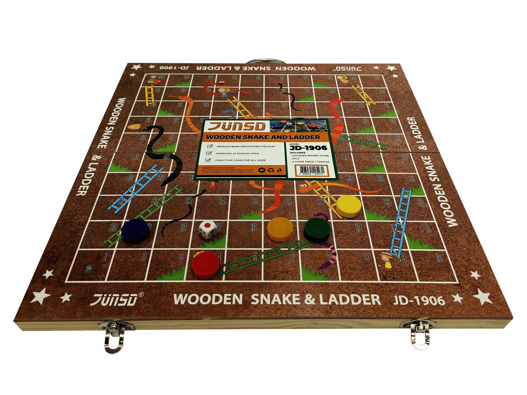 Wooden Snake & Ladder - Image 4