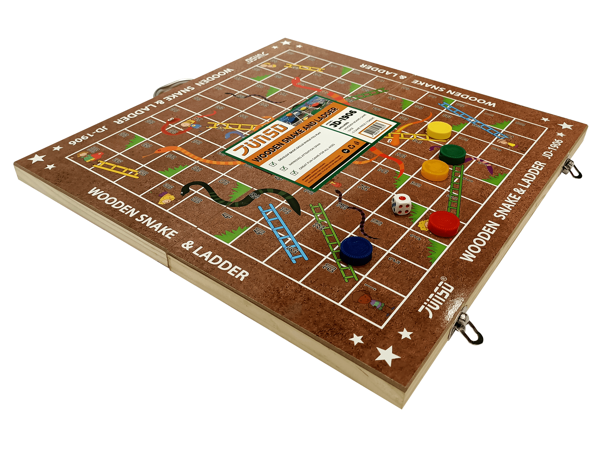 Wooden Snake & Ladder - Image 3