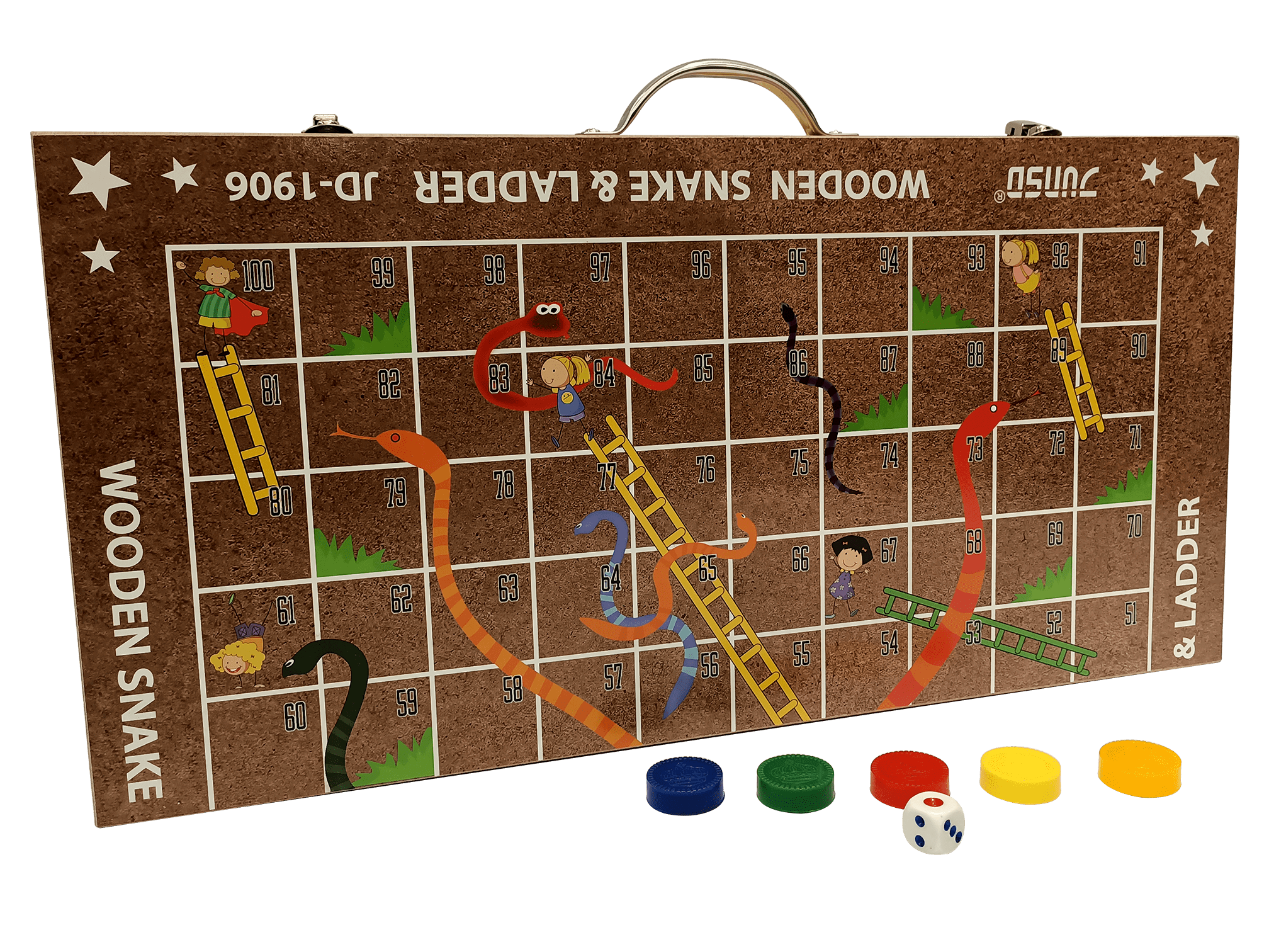 Wooden Snake & Ladder - Image 2