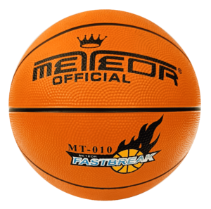 Meteor Official Fastbreak Basketball Rubber Orange Size 5