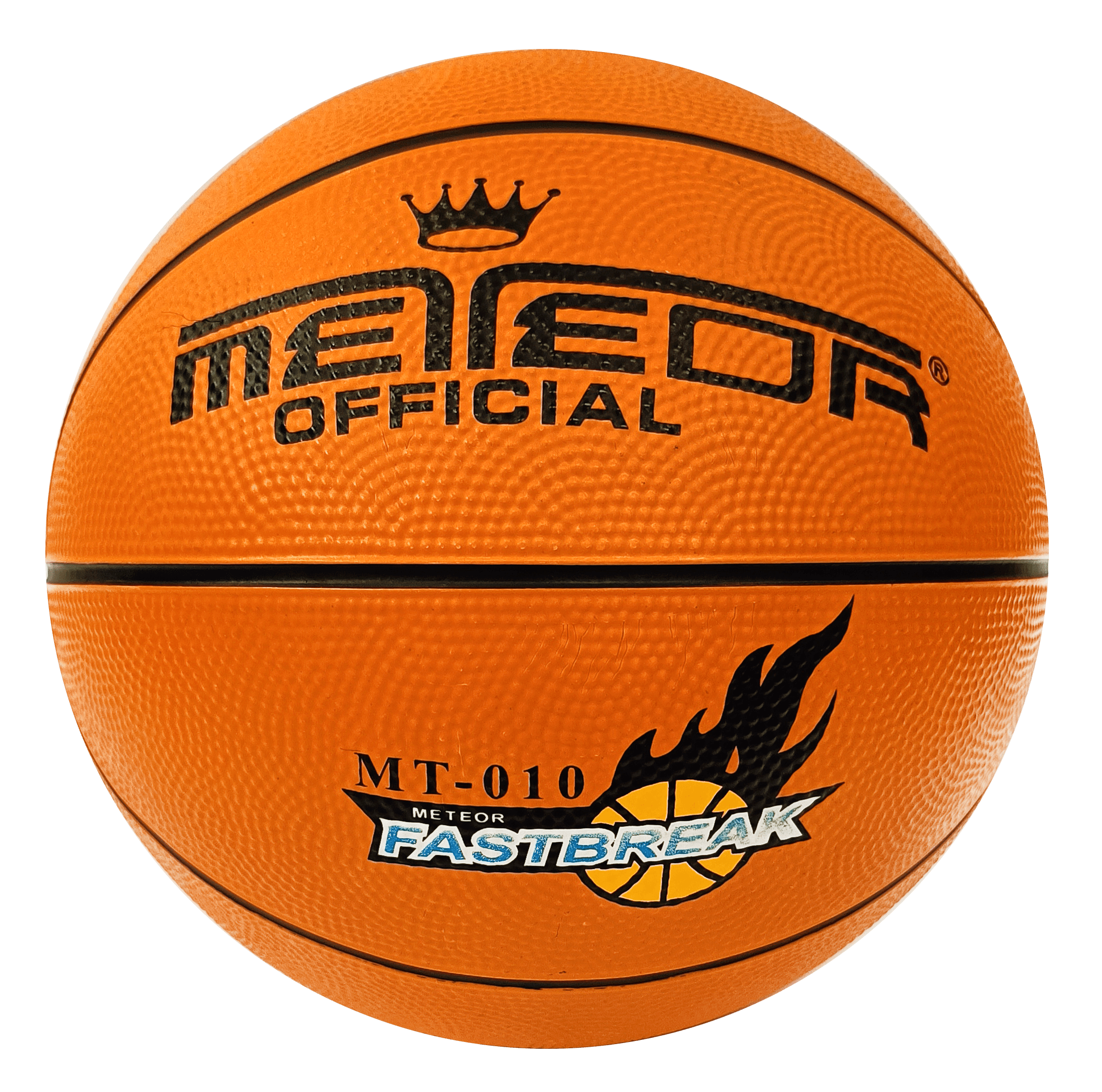 Meteor Official Fastbreak Basketball Rubber Orange Size 5