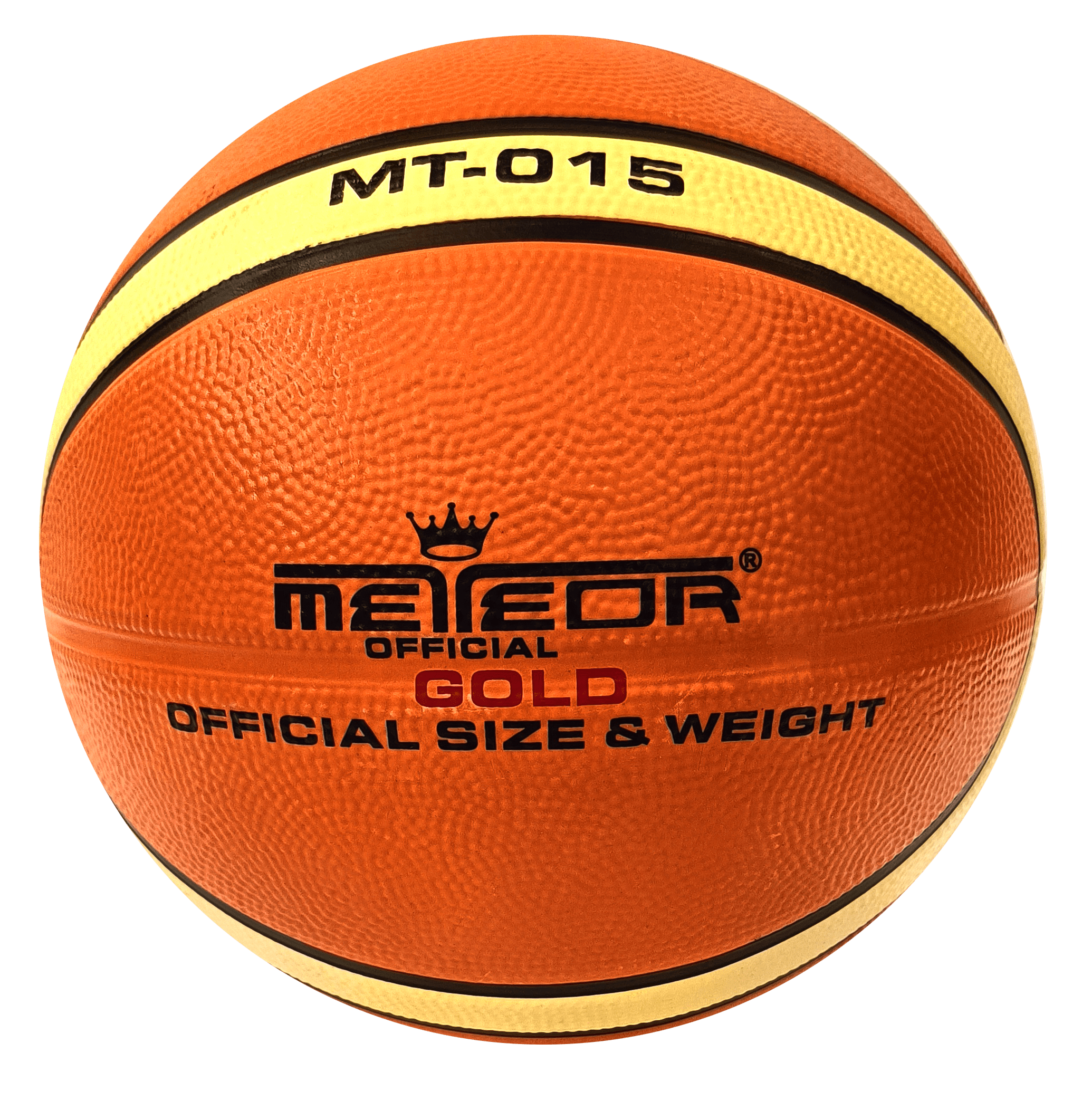 Meteor Official 015 Evolution VII Basketball Rubber Orange Size 7 - Image 2