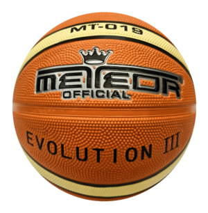 Meteor Official Evolution III Basketball Rubber Orange Size 3