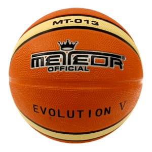 Meteor Official Evolution V Basketball Rubber Orange Size 5