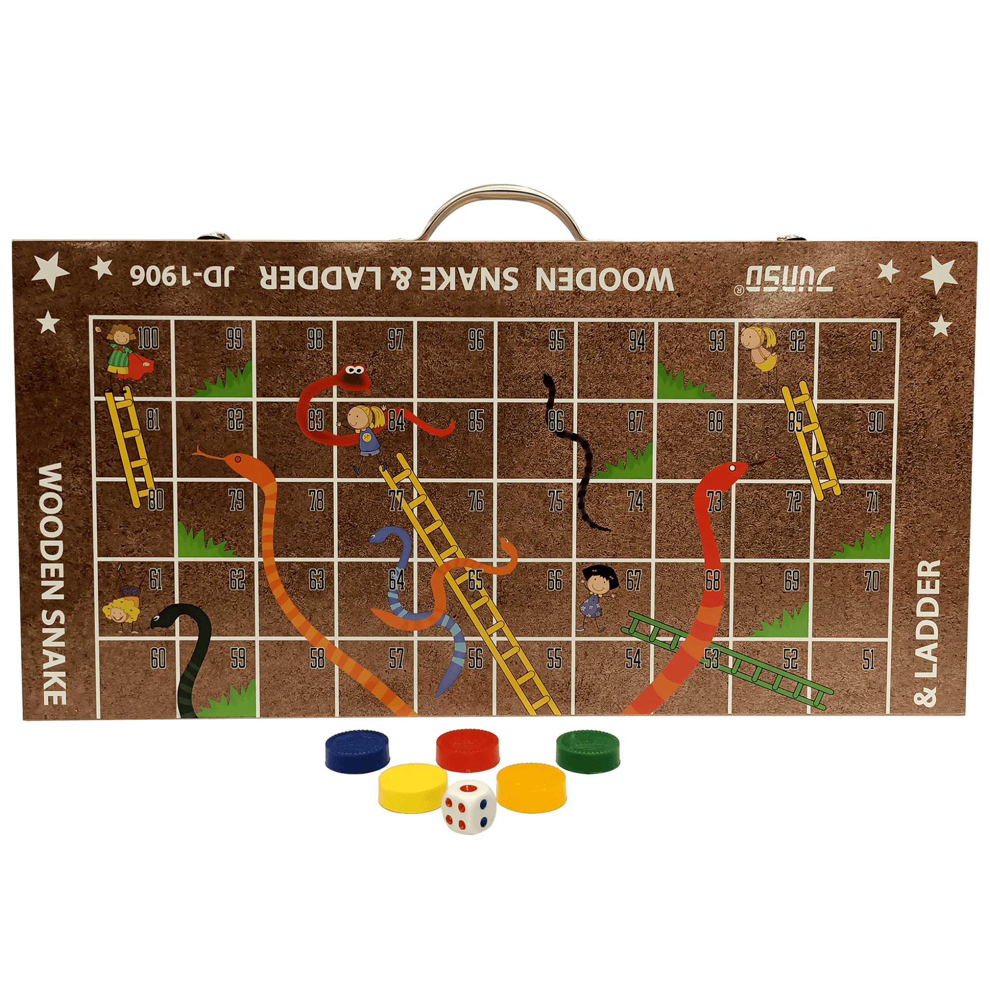 Wooden Snake & Ladder