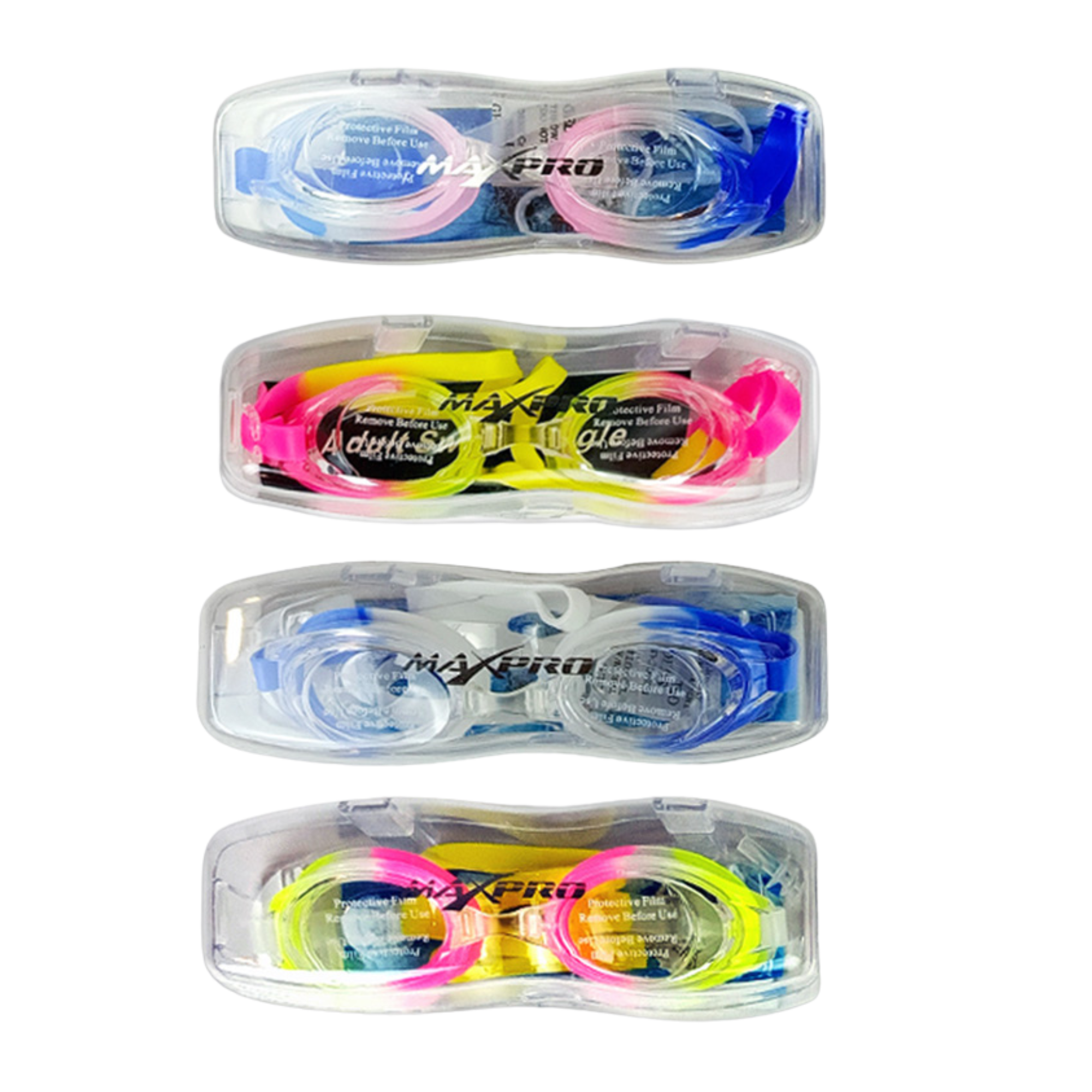 Maxpro 2000 Swimming Goggles for Adults Assorted Color