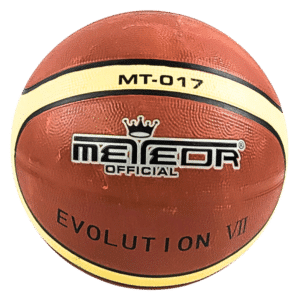 Meteor Official 017 Evolution VII Basketball Rubber Brown Size 7