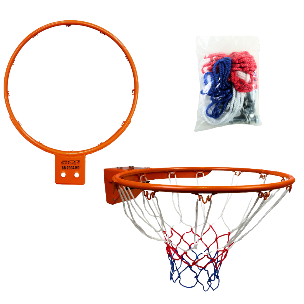 Pro Sports 7004 Basketball Goal Ring Heavy Duty with Net & Cable 18 Inches