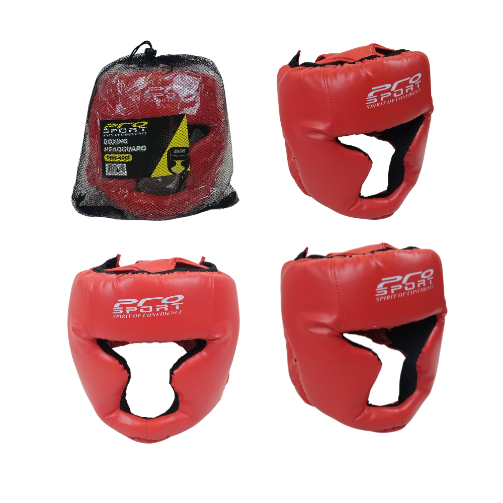 Pro Sport Boxing Headguard PVC Leather - Image 3