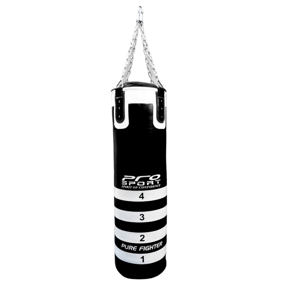 Pro Sport Punching Bag PU Leather 110 x 35 cm, 30 kg
