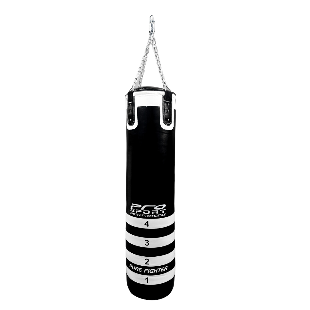 Pro Sport Punching Bag PU Leather 130 x 35 cm, 35 kg