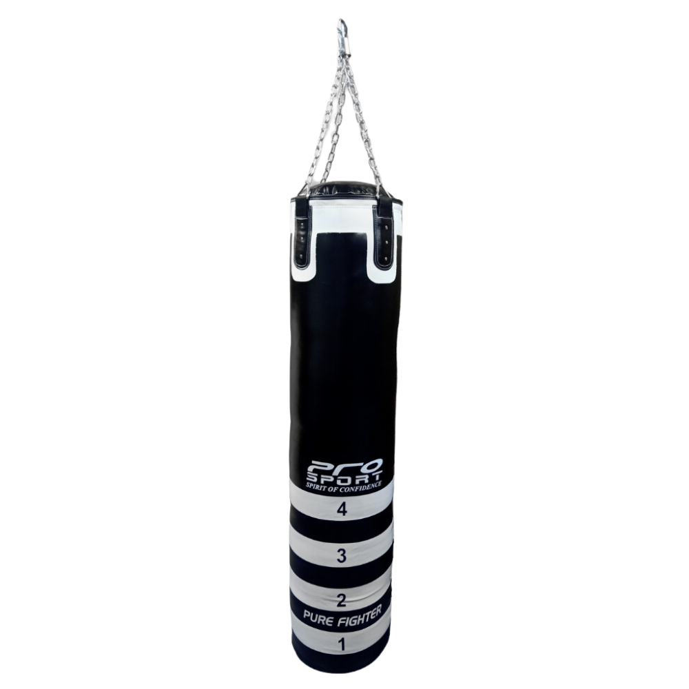 Pro Sport Punching Bag PU Leather 150 x 35 cm, 40 kg
