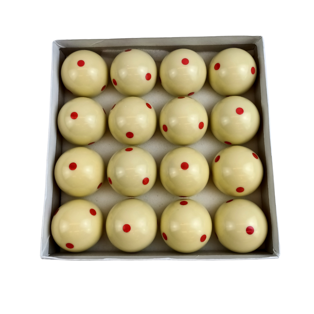 Live Up Billiard Cue Ball with Red Dots 2 1/4 Inches 16 pcs - Image 3