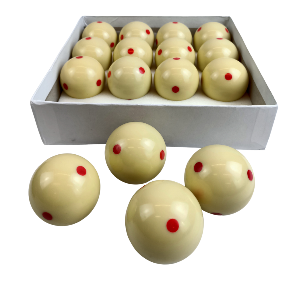 Live Up Billiard Cue Ball with Red Dots 2 1/4 Inches 16 pcs - Image 4