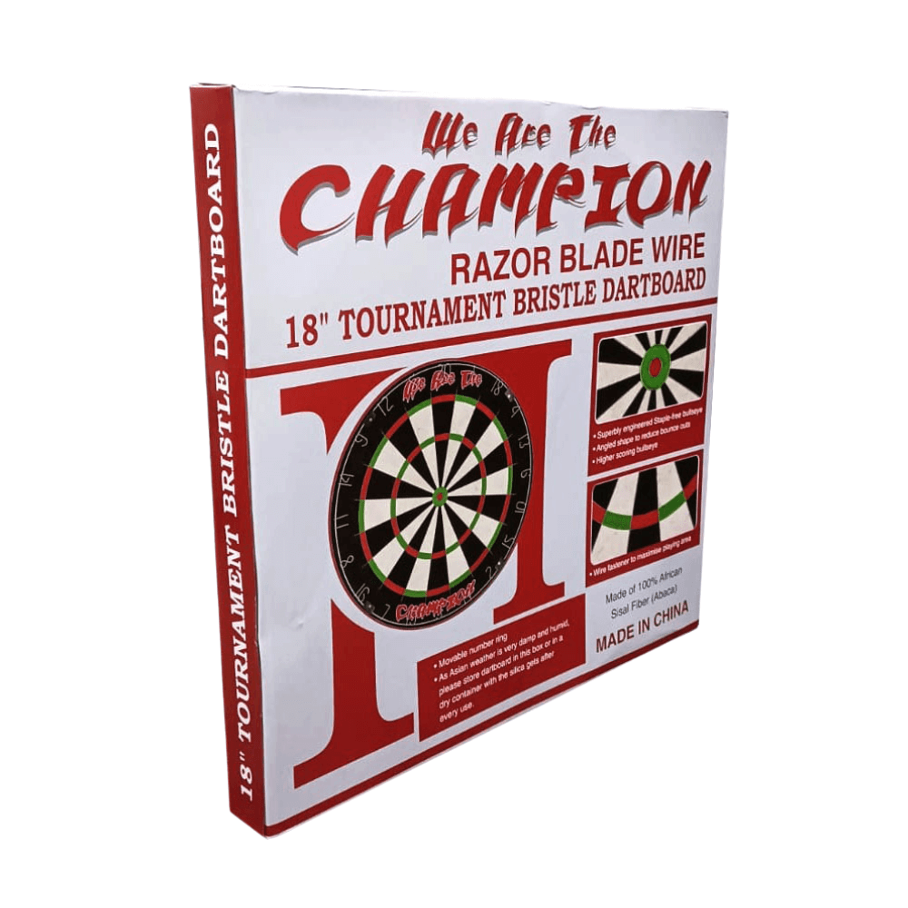 Champion Razor Bladewire Tournament Bristle Dartboard 18 Inches