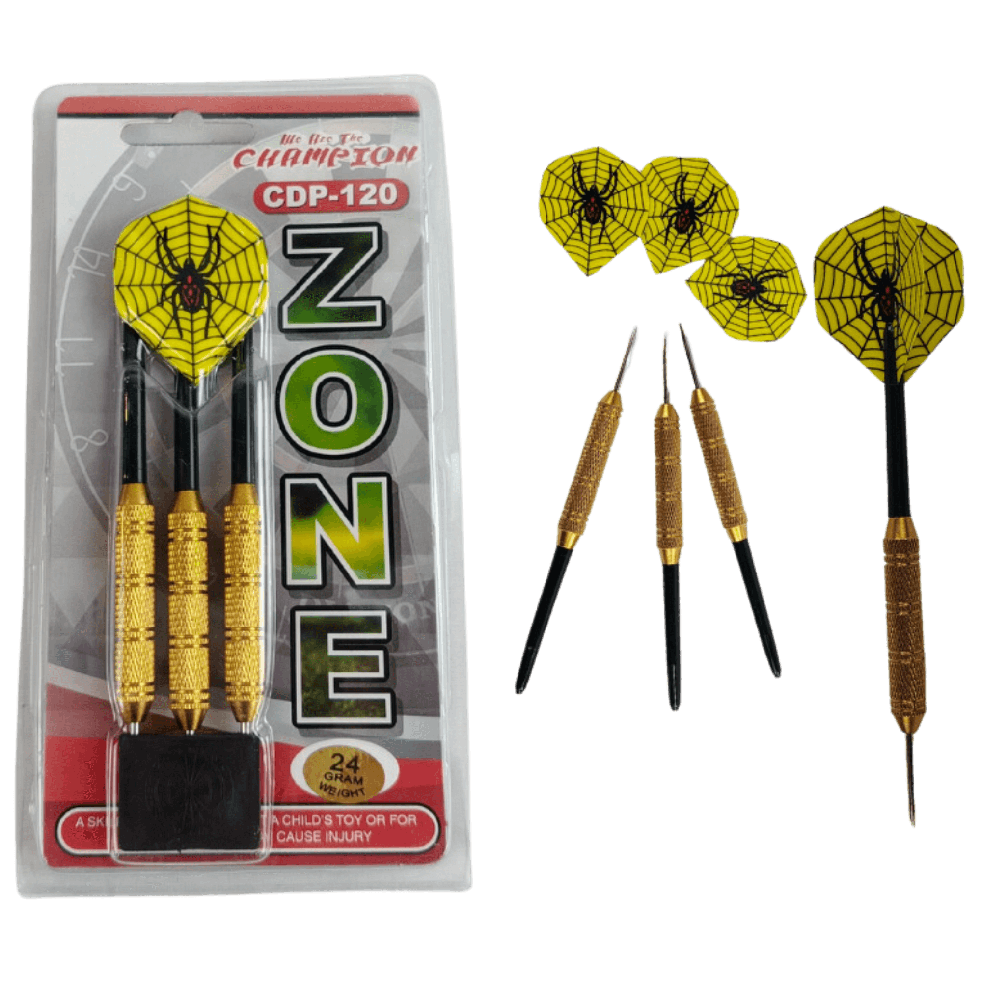 Champion Zone Brass Darts 24g - PSI Sports Inc