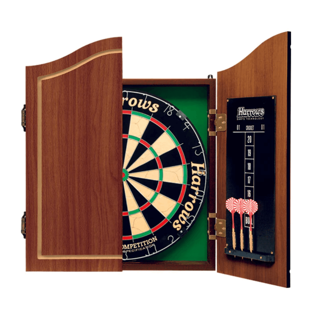 Dartboard & Cabinet Complete Set