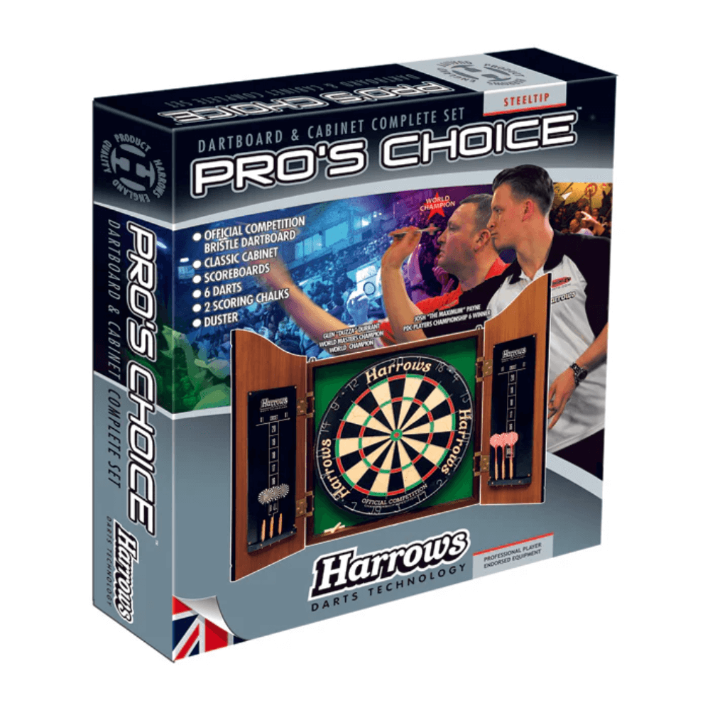 Dartboard & Cabinet Complete Set