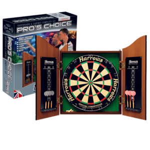 Dartboard & Cabinet Complete Set