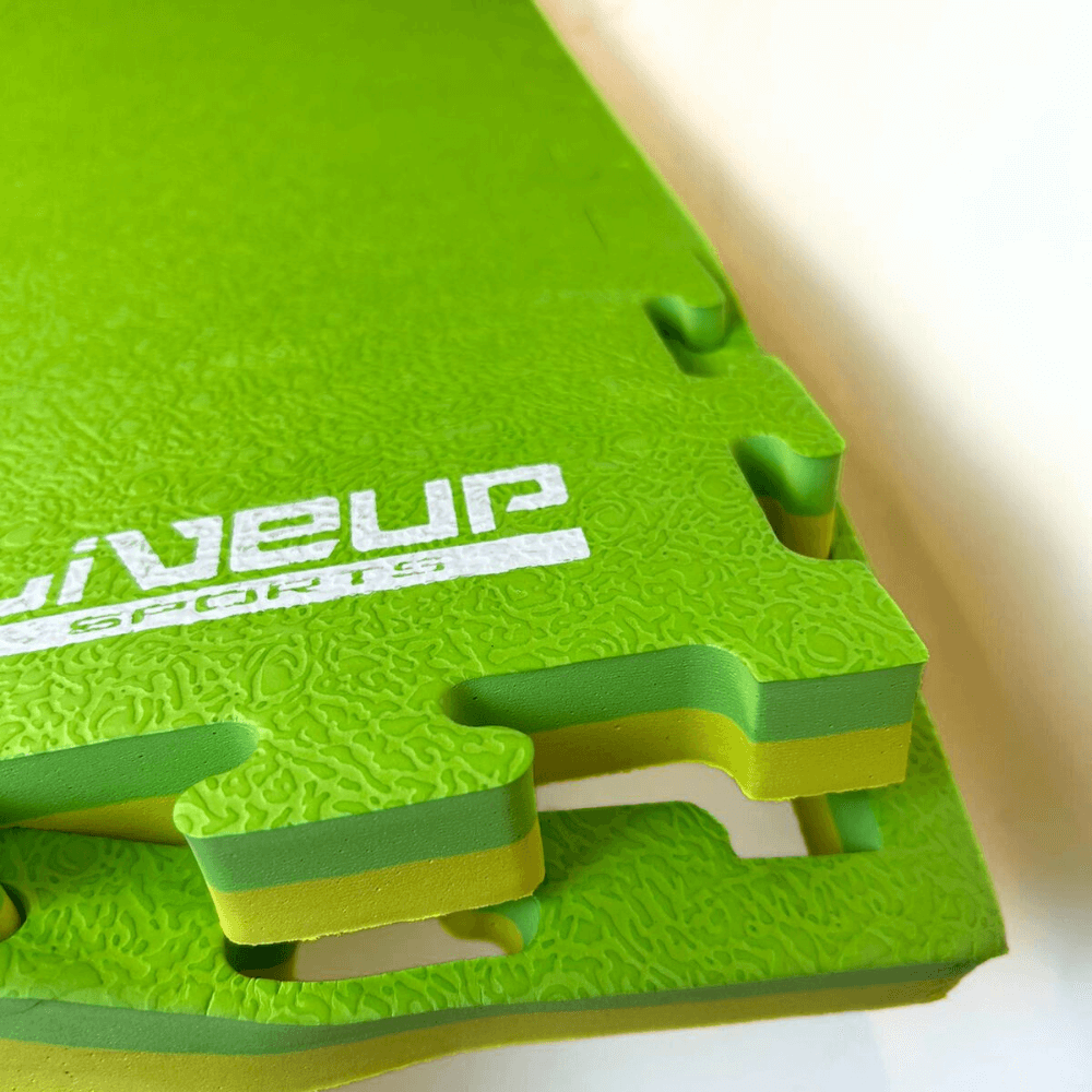 Live Up Rubber Mat 12M Yellow & Green