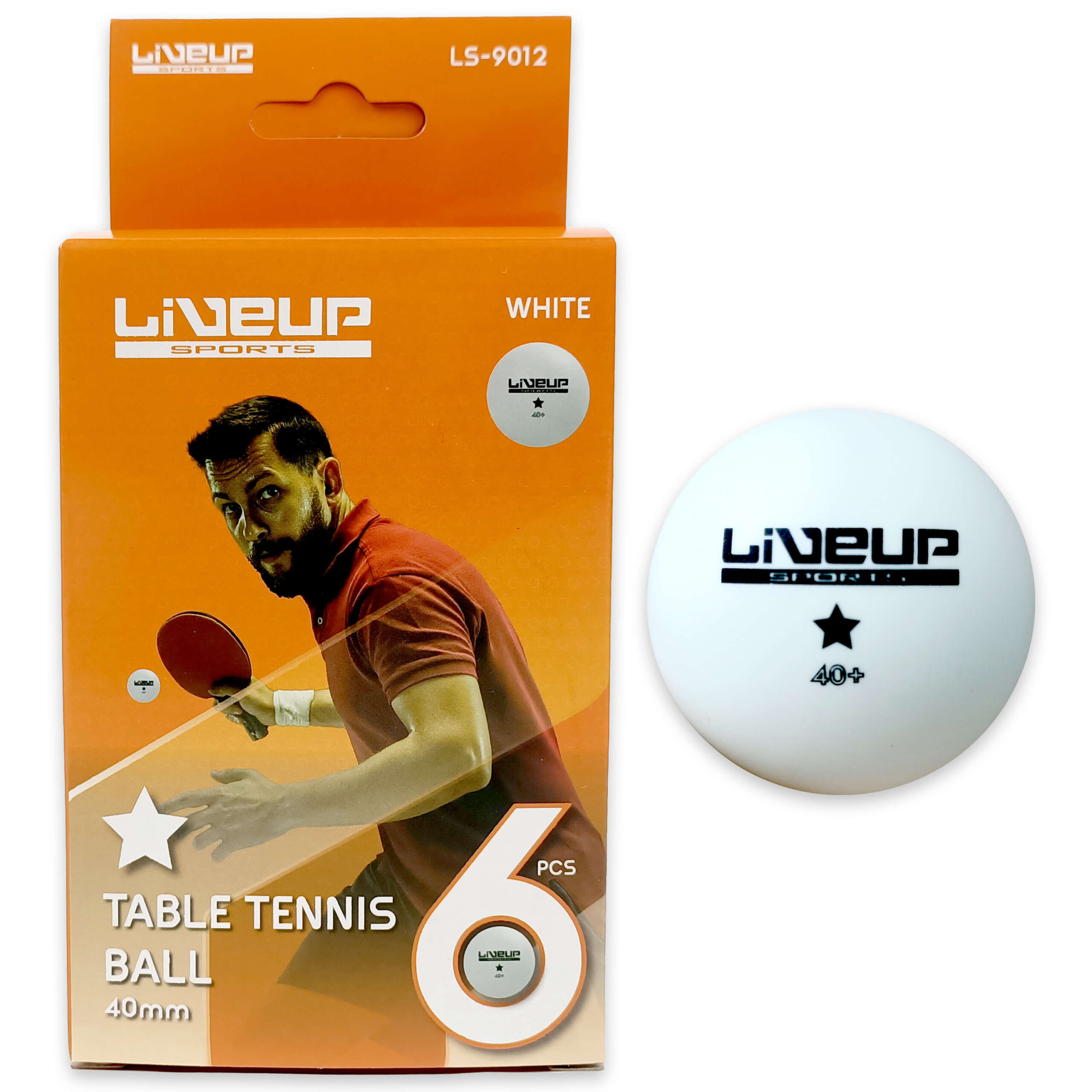 TABLE TENNIS BALL WHITE 40mm