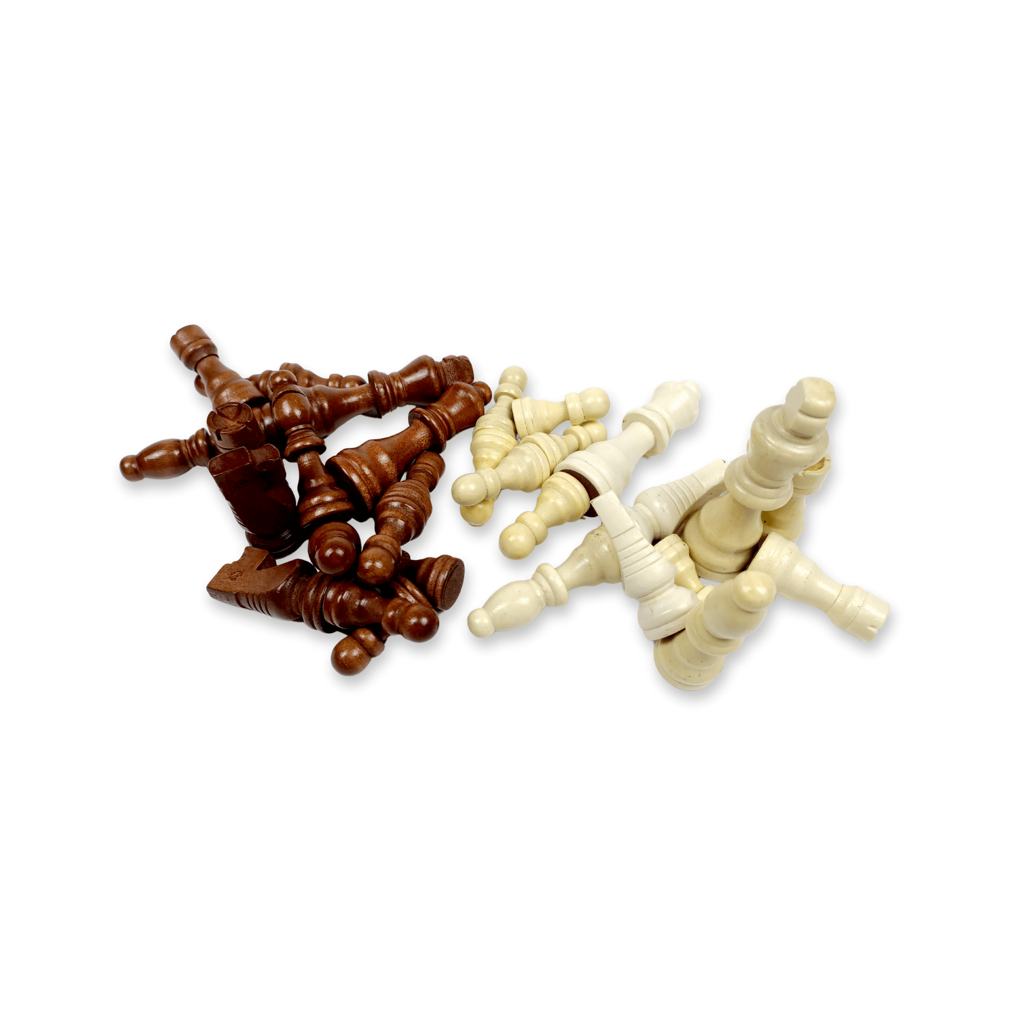 JUNSD Wooden Magnetic Chess Checkers Set - Image 5